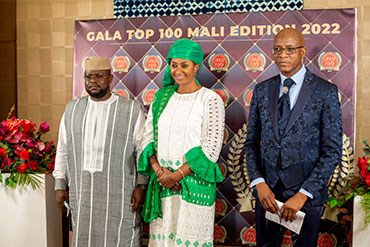 PDG des Aéroports du Mali avec la Ministre et le PDG Ecofie